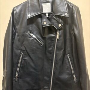 Avec Les Files faux Leather Jacket